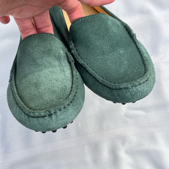 M. GEMI Felize green suede driving loafers size 36 - Picture 3 of 11